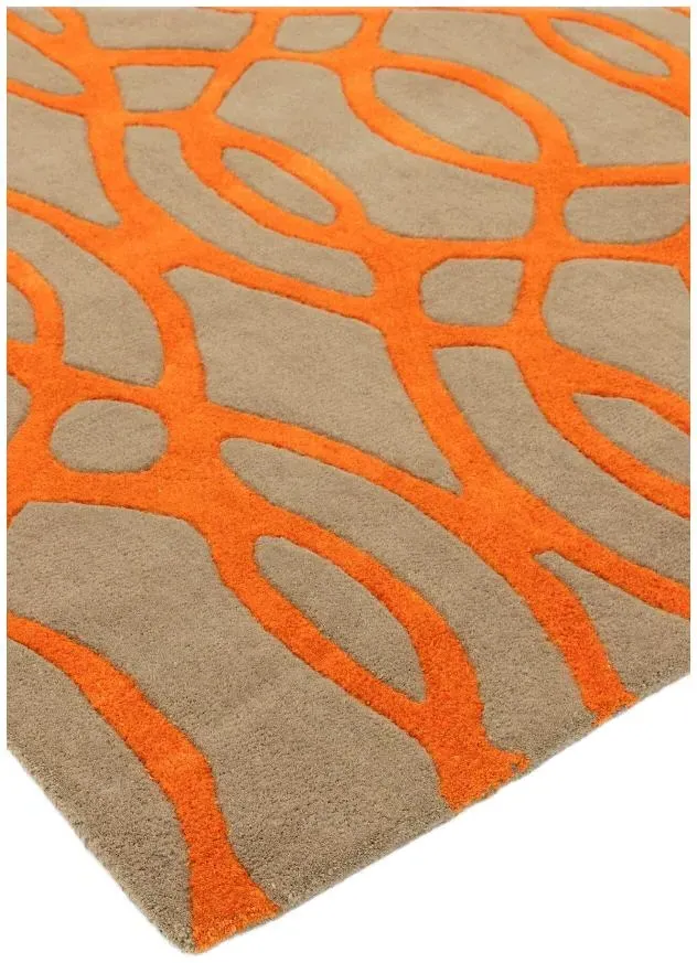 Matrix Wire 37 Rug - Orange