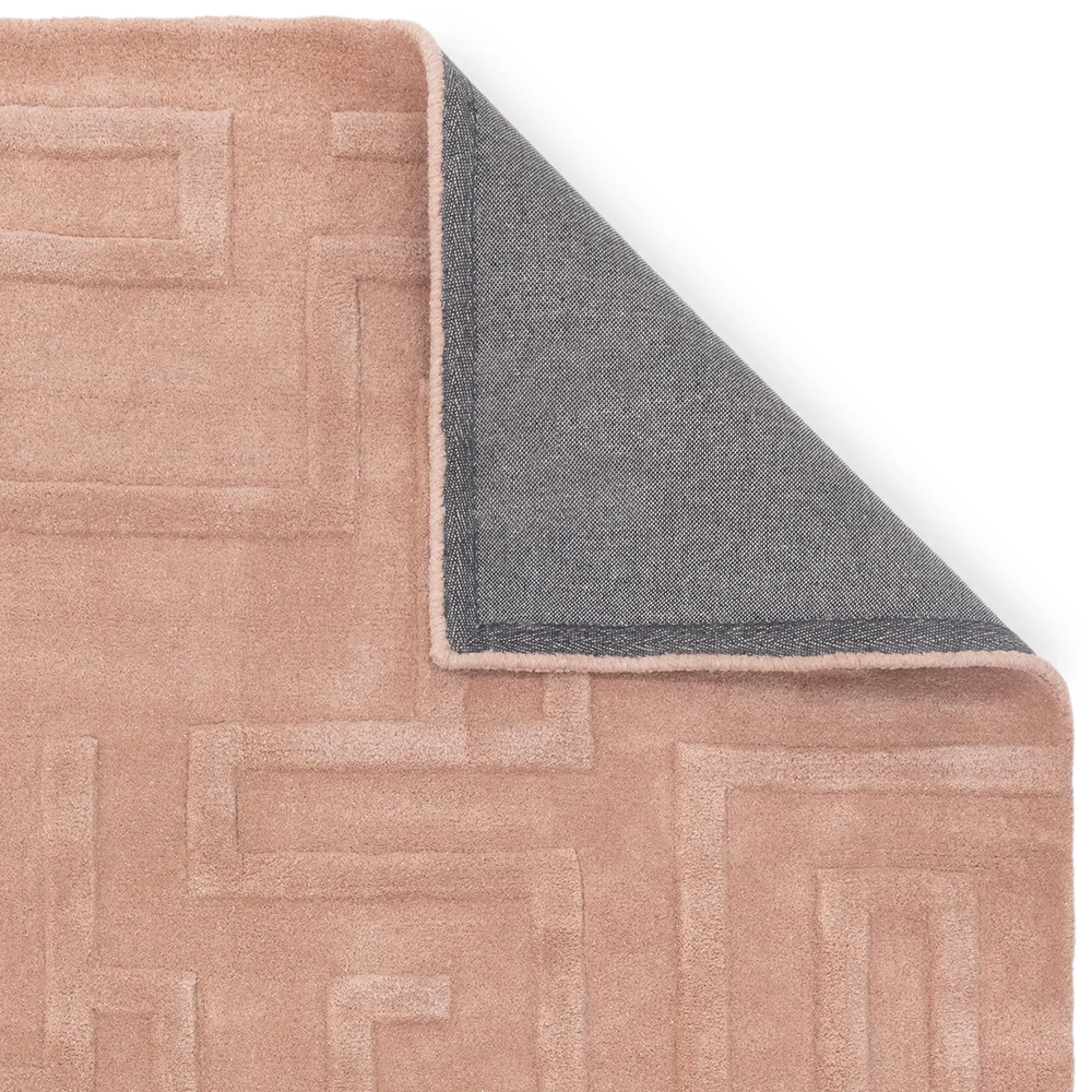 Maze Plain Rug - Blush