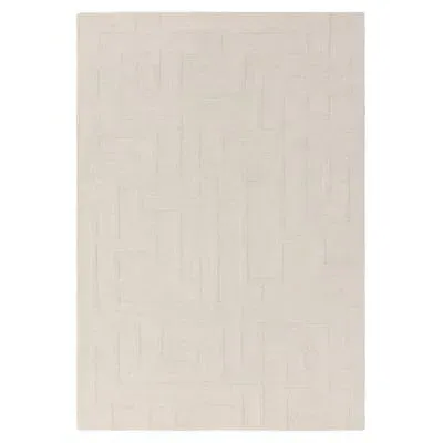 Maze Plain Rug - Cream