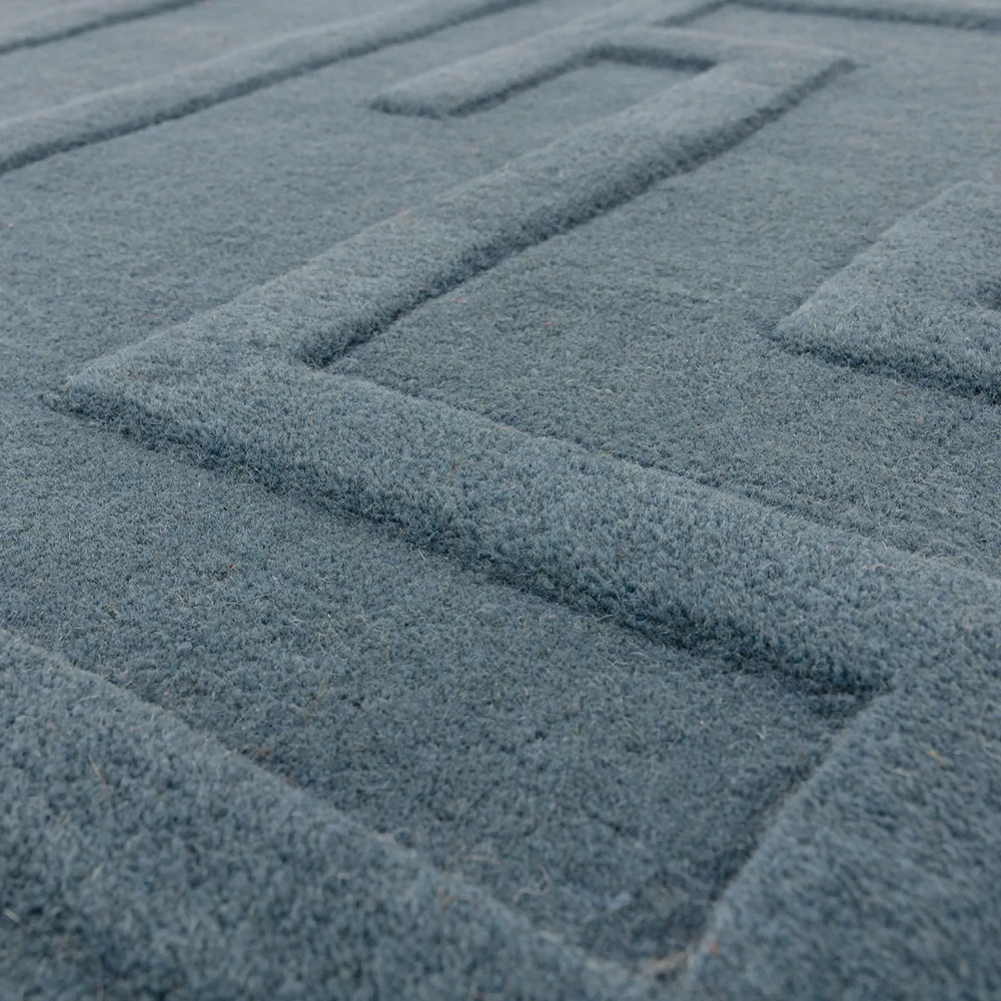 Maze Plain Rug - Teal