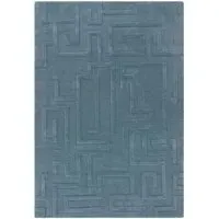 Maze Plain Rug - Teal