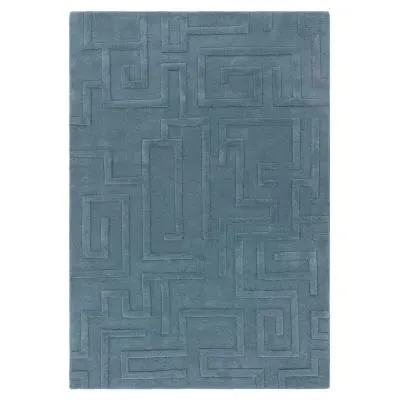 Maze Plain Rug - Teal