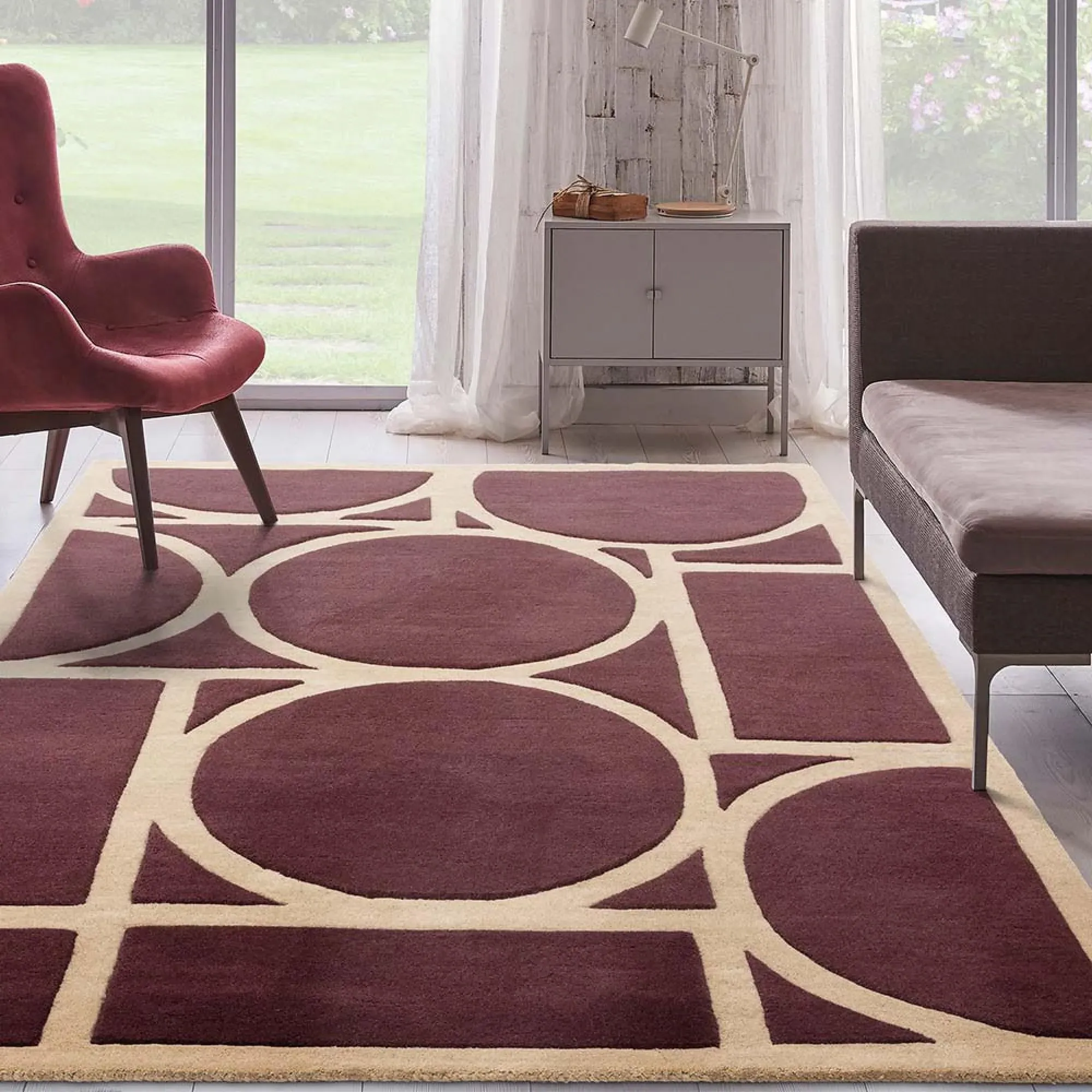 Metro Rug - Plum