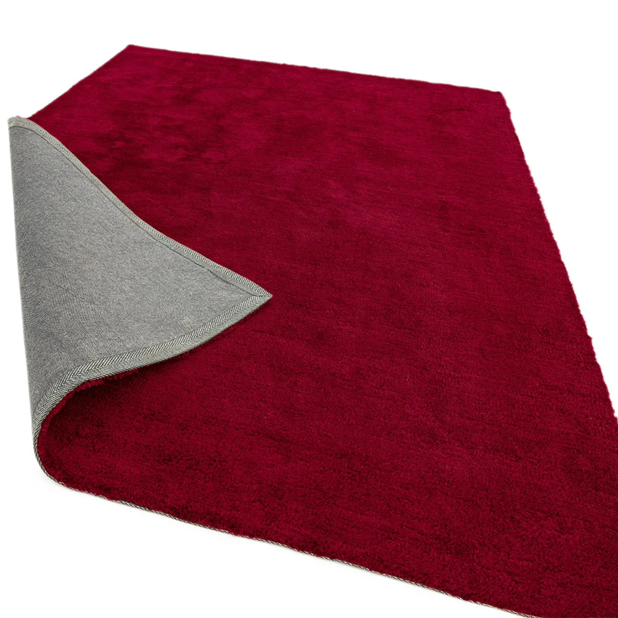 Milo Plain Rug - Berry