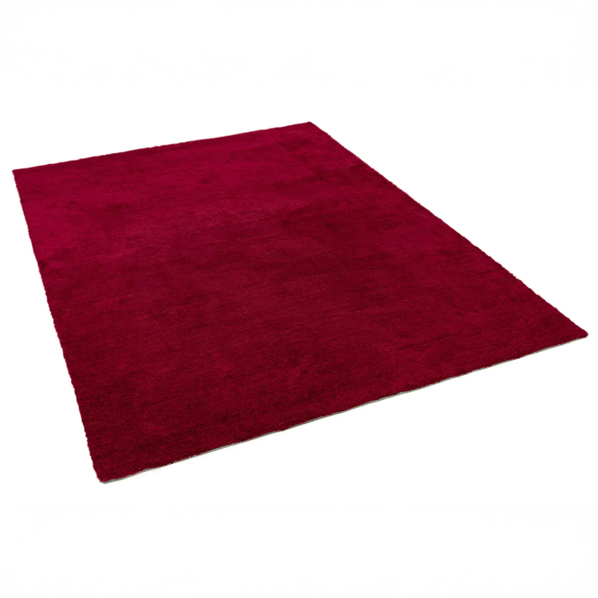 Milo Plain Rug - Berry