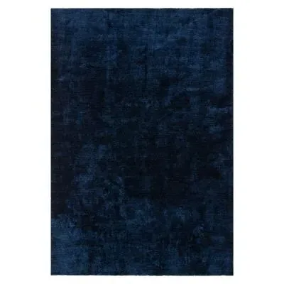 Milo Plain Rug - Navy