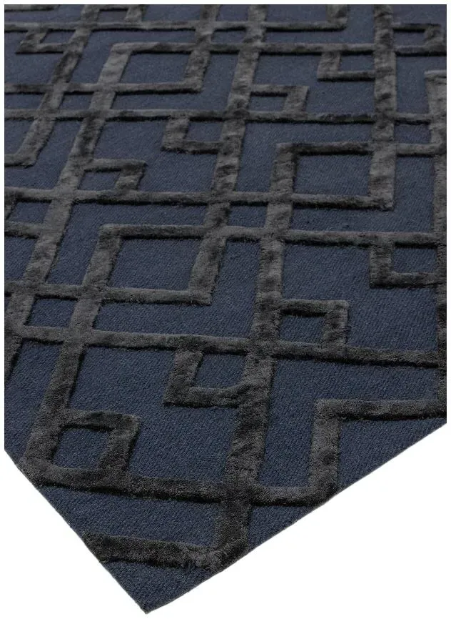Natural Weaves Dixon Trellis Rug - Blue