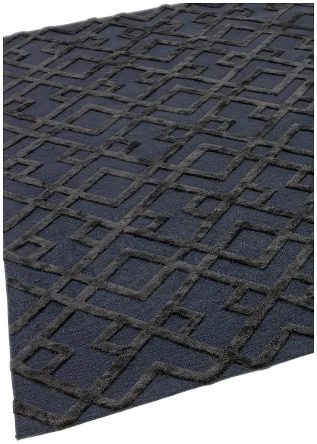 Natural Weaves Dixon Trellis Rug - Blue