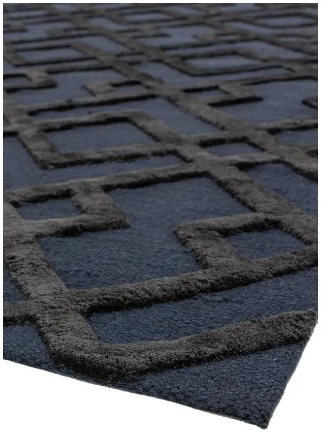 Natural Weaves Dixon Trellis Rug - Blue