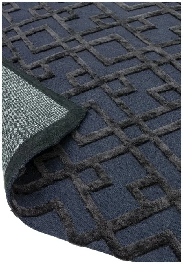 Natural Weaves Dixon Trellis Rug - Blue