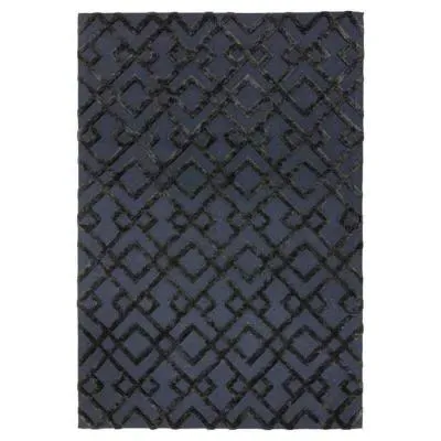 Natural Weaves Dixon Trellis Rug - Blue