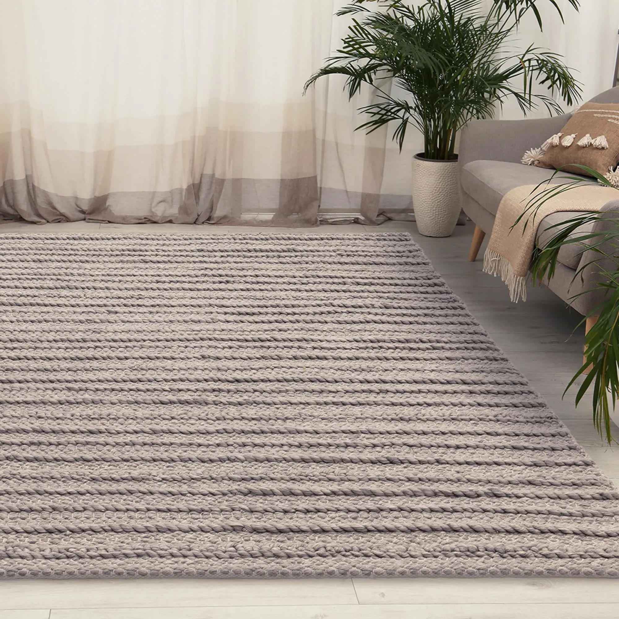 Natural Weaves Grayson Rug - Grey