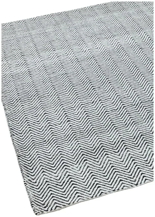 Natural Weaves Ives Rug - Black and White