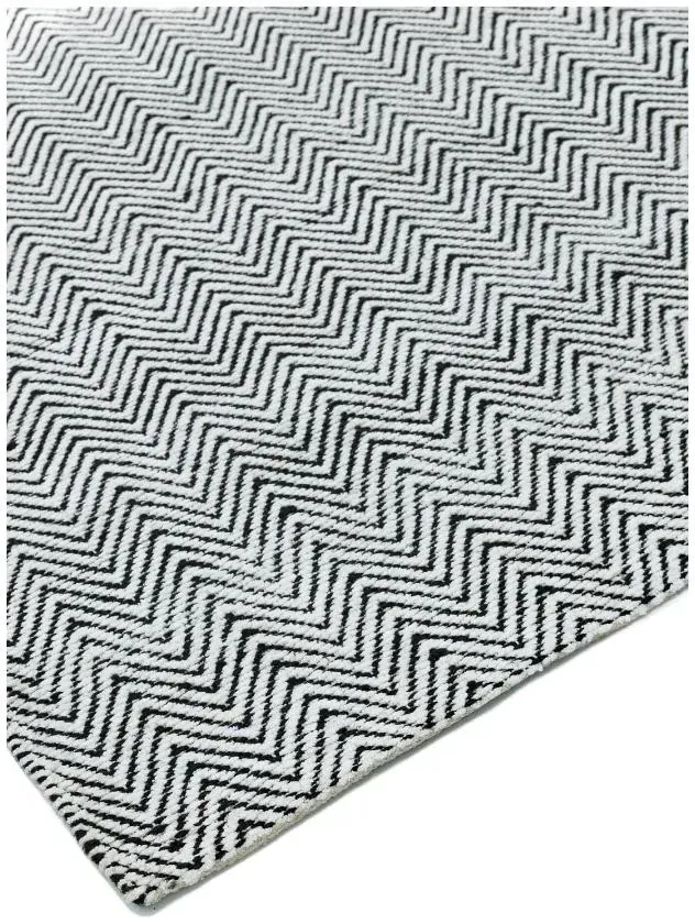Natural Weaves Ives Rug - Black and White