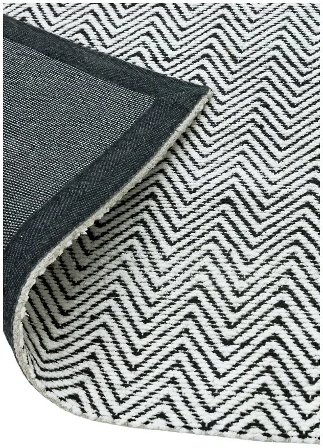 Natural Weaves Ives Rug - Black and White