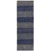Natural Weaves Ives Runner - Navy Blue