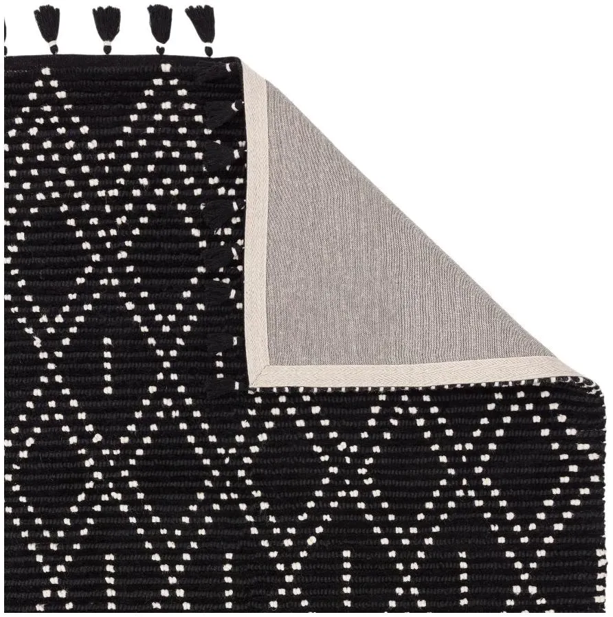Natural Weaves Nepal Diamond Rug - Black