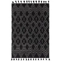 Natural Weaves Nepal Diamond Rug - Black