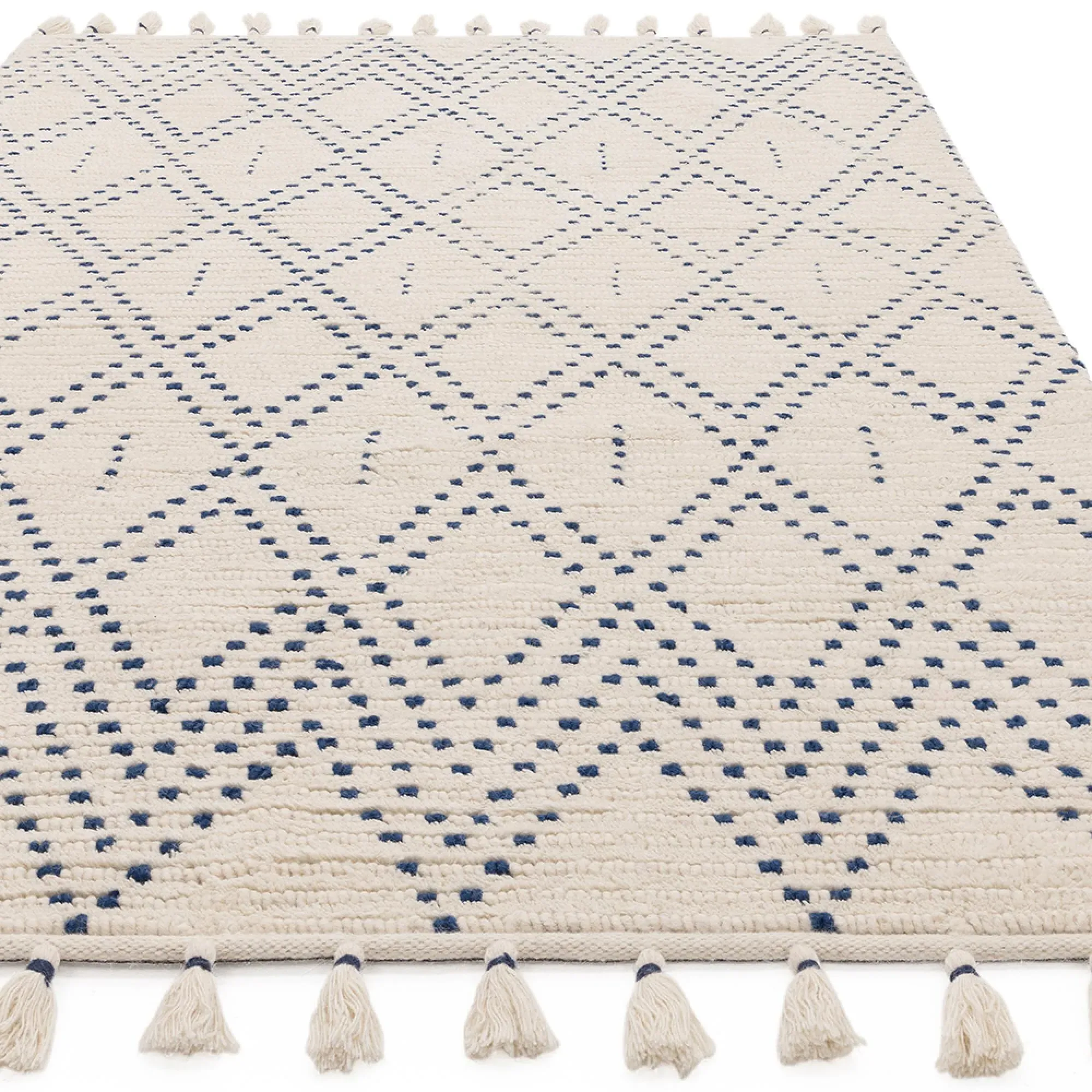 Natural Weaves Nepal Diamond Rug - Cream