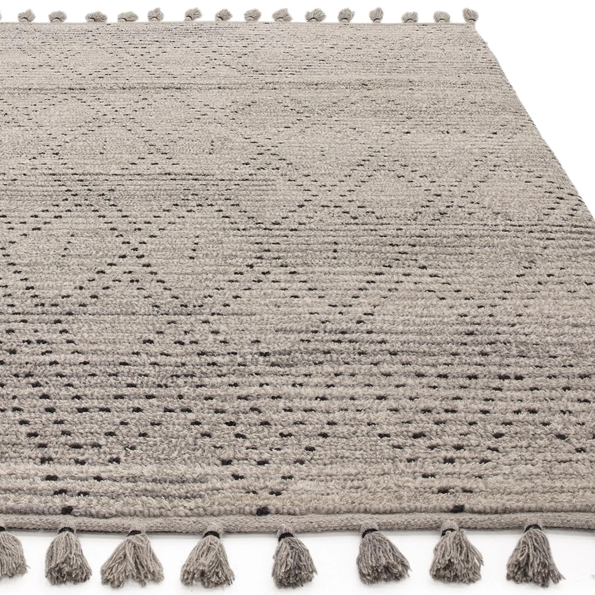 Natural Weaves Nepal Diamond Rug - Grey