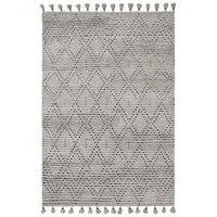 Natural Weaves Nepal Diamond Rug - Grey