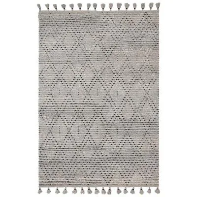 Natural Weaves Nepal Diamond Rug - Grey
