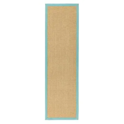 Natural Weaves Sisal Runner - Linen, Aqua image
