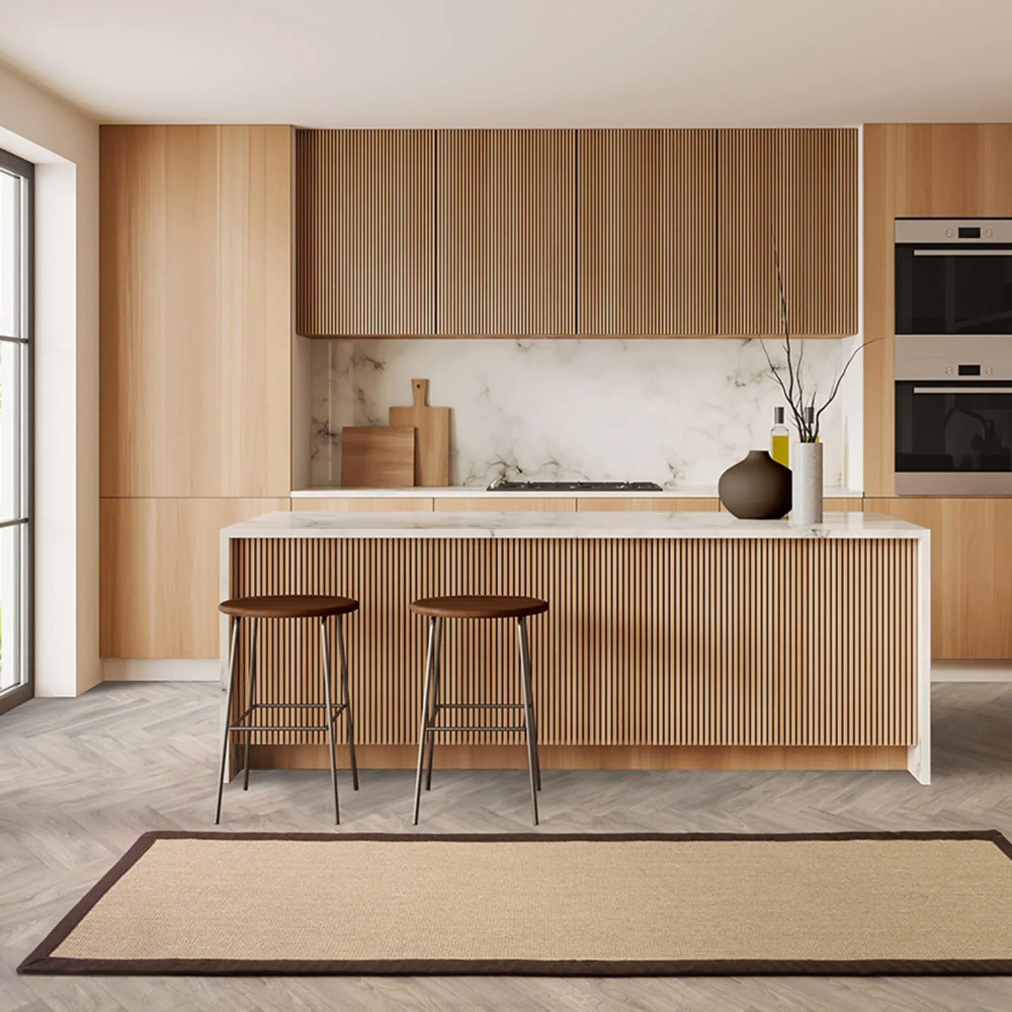 Natural Weaves Sisal Runner - Linen, Chocolate