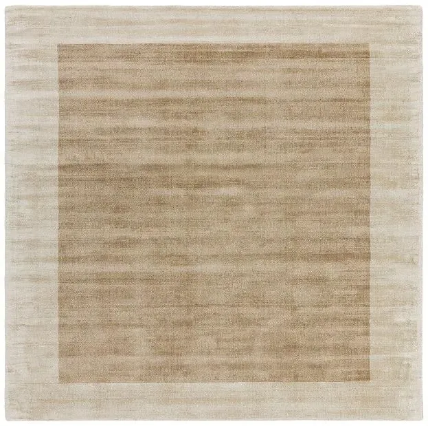 Plain Blade Border Rug - Beige