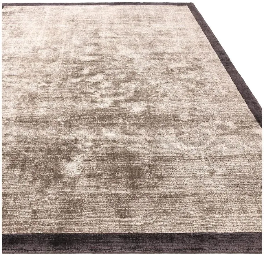 Plain Blade Border Rug - Charcoal