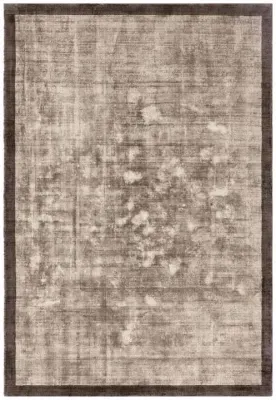 Plain Blade Border Rug - Charcoal