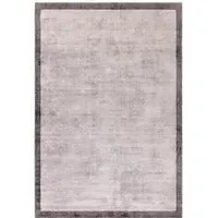 Plain Blade Border Rug - Grey