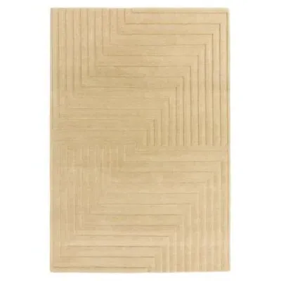Plain Form Geometric Rug - Natural