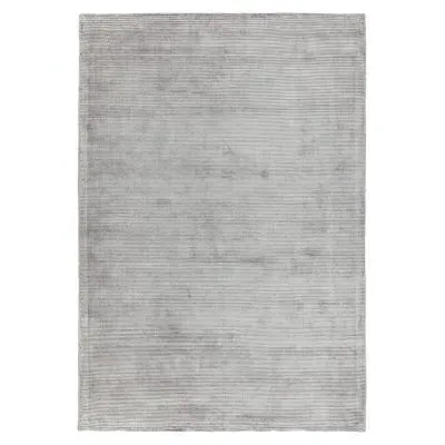Plain Reko Rug - Silver