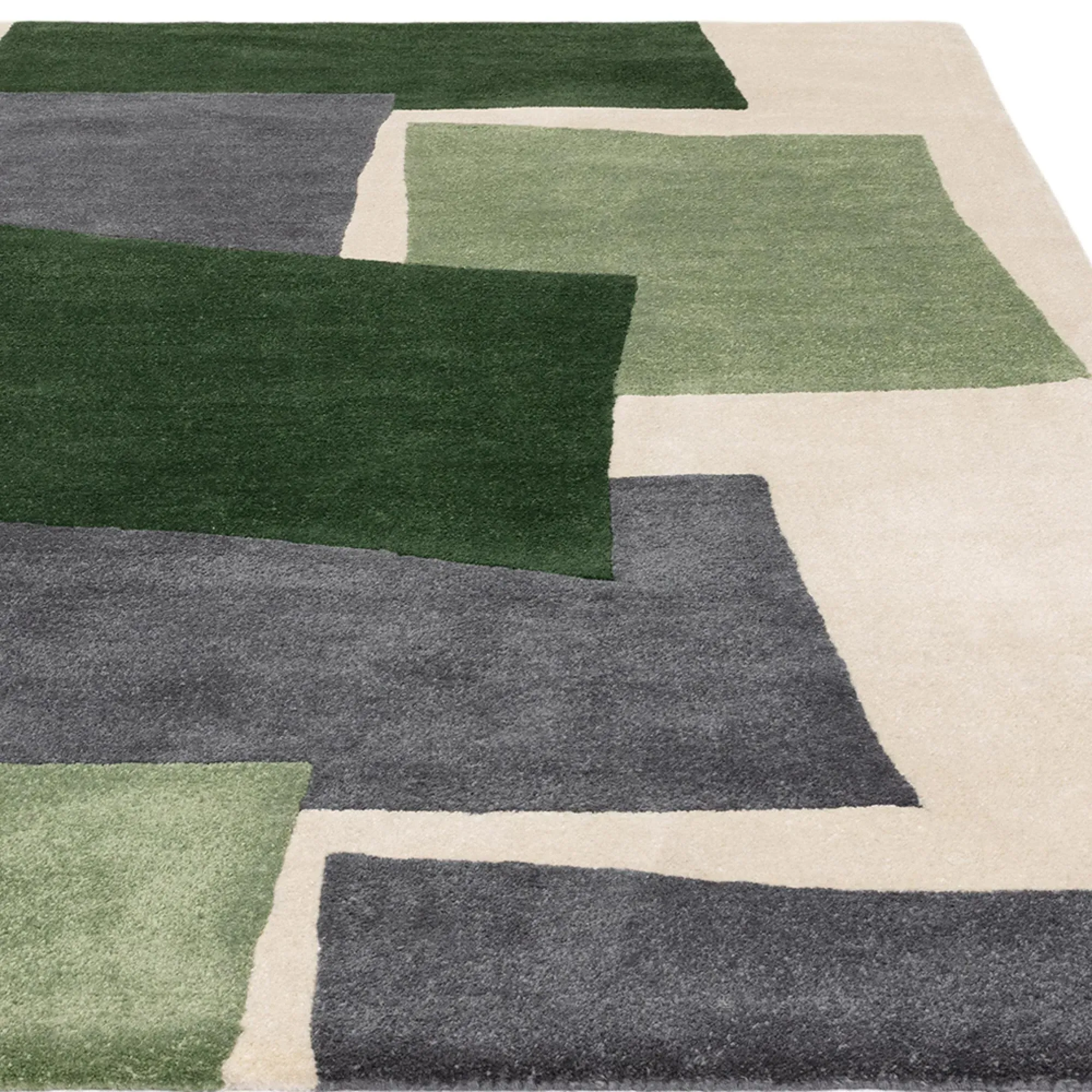 Romy Papercut Rug - Green
