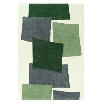 Romy Papercut Rug - Green