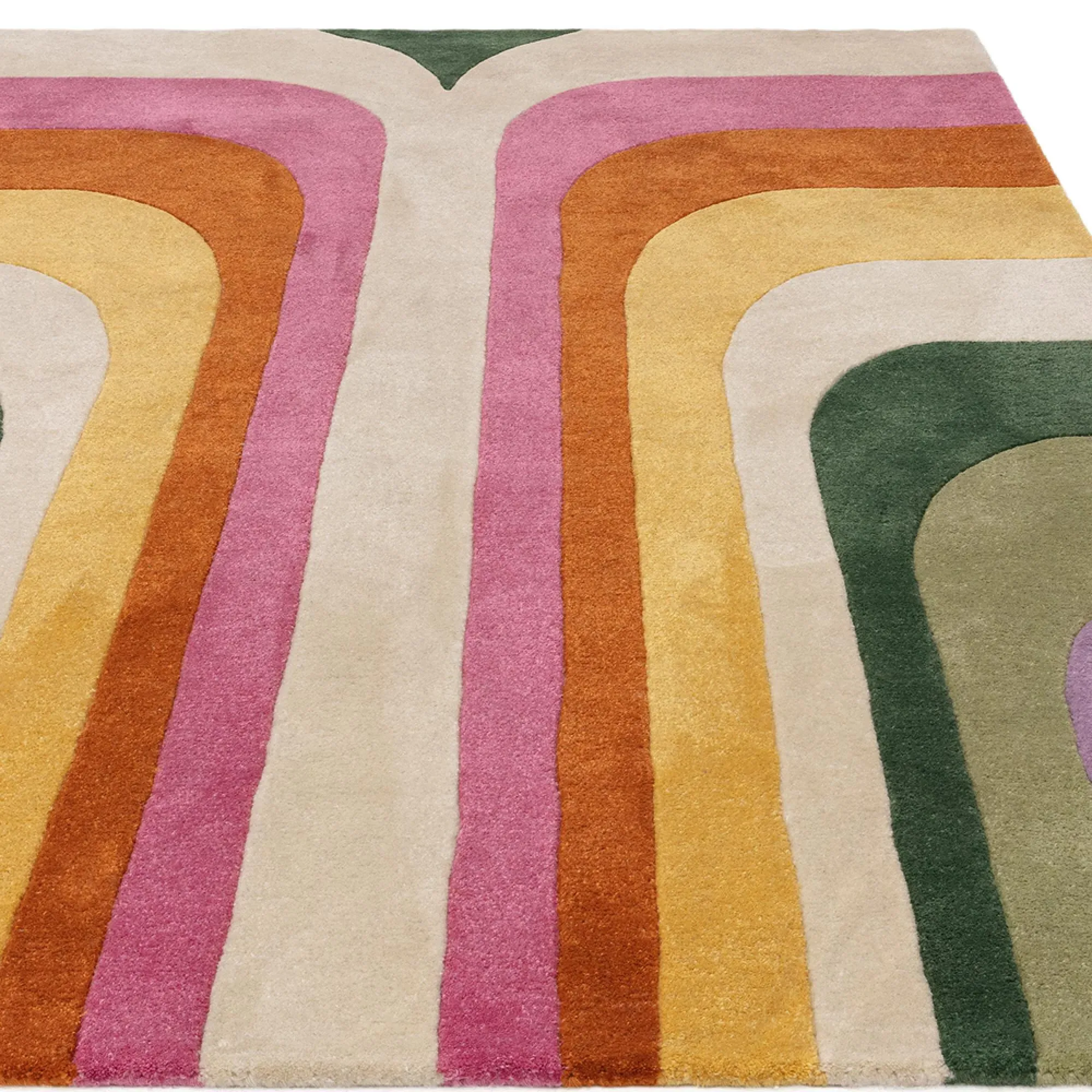 Romy Retro Rug - Pink