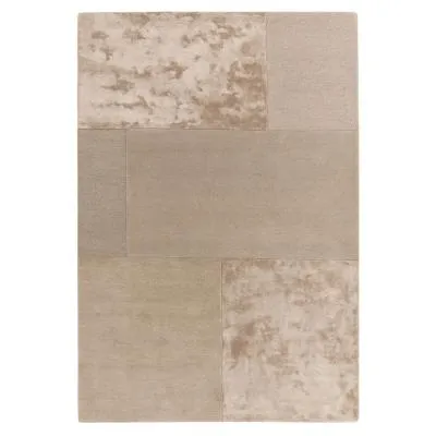 Tate Plain Rug with Tonal Textures - Sand