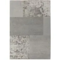Tate Plain Rug with Tonal Textures - Silver