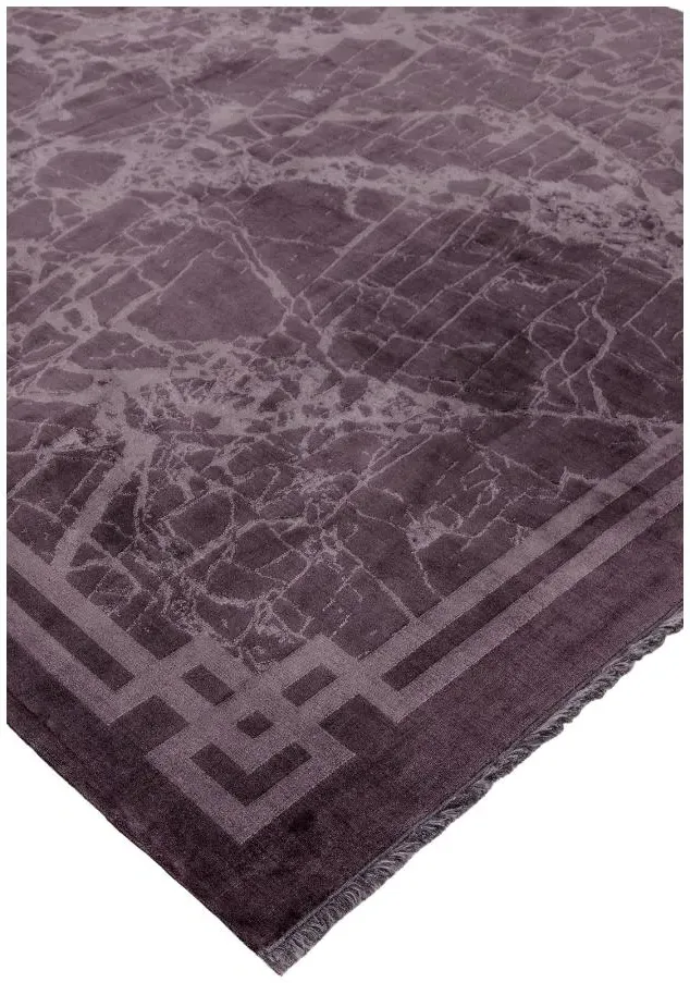 Zehraya Border Rug - Purple