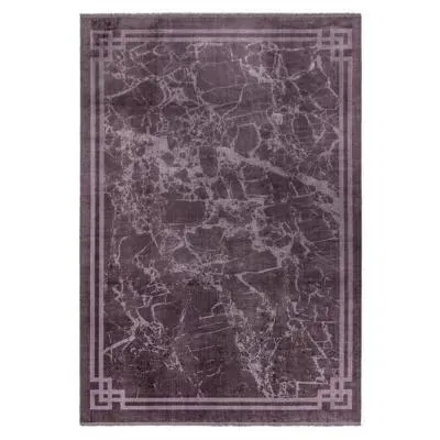 Zehraya Border Rug - Purple