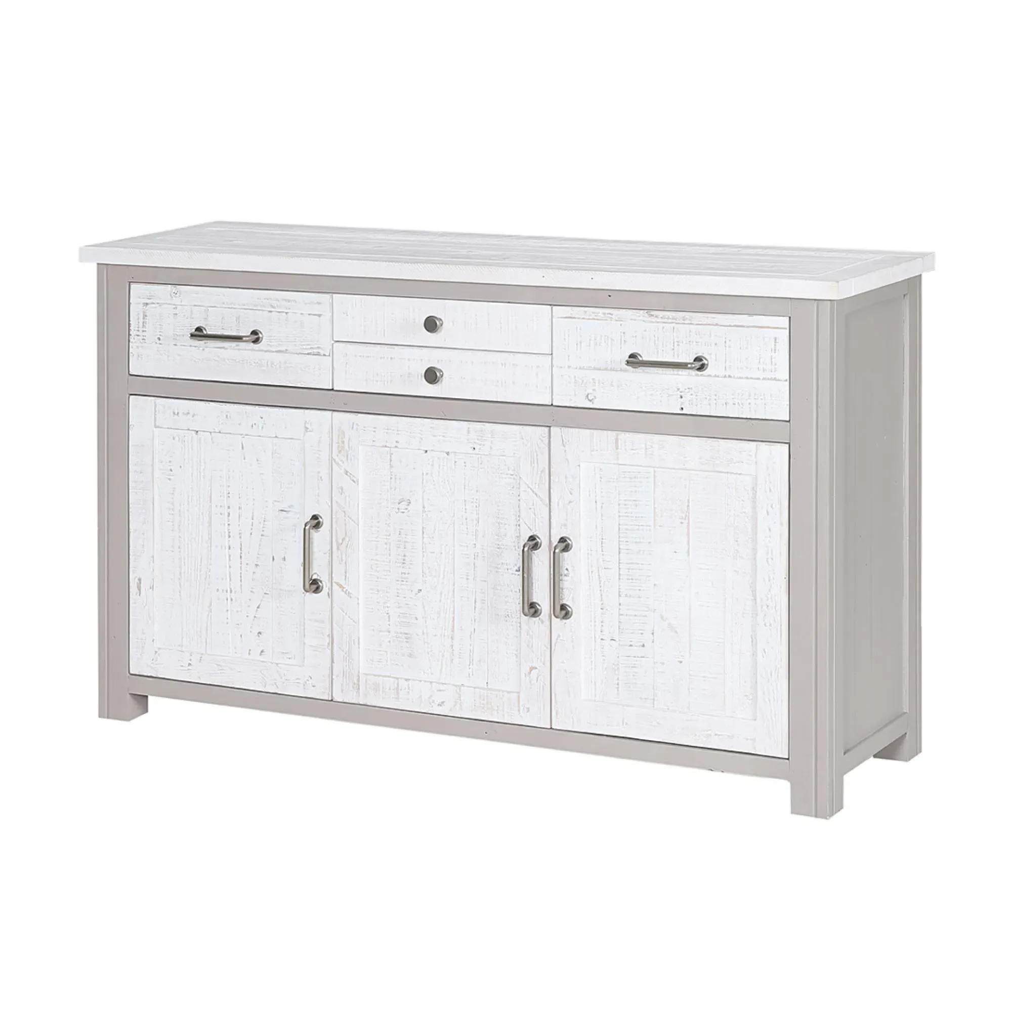 Gosford 3 Door Sideboard - Grey, Reclaimed Wood