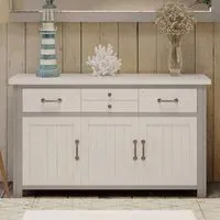 Gosford 3 Door Sideboard - Grey, Reclaimed Wood