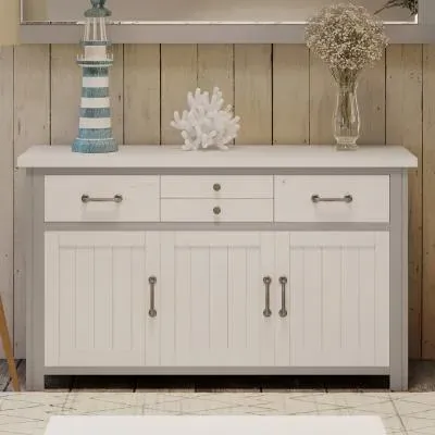 Gosford 3 Door Sideboard - Grey, Reclaimed Wood image