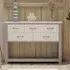 Gosford 5 Drawer Console Table - Grey, Reclaimed Wood