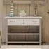 Gosford Reclaimed Wood 4 Drawer Console Table - Grey