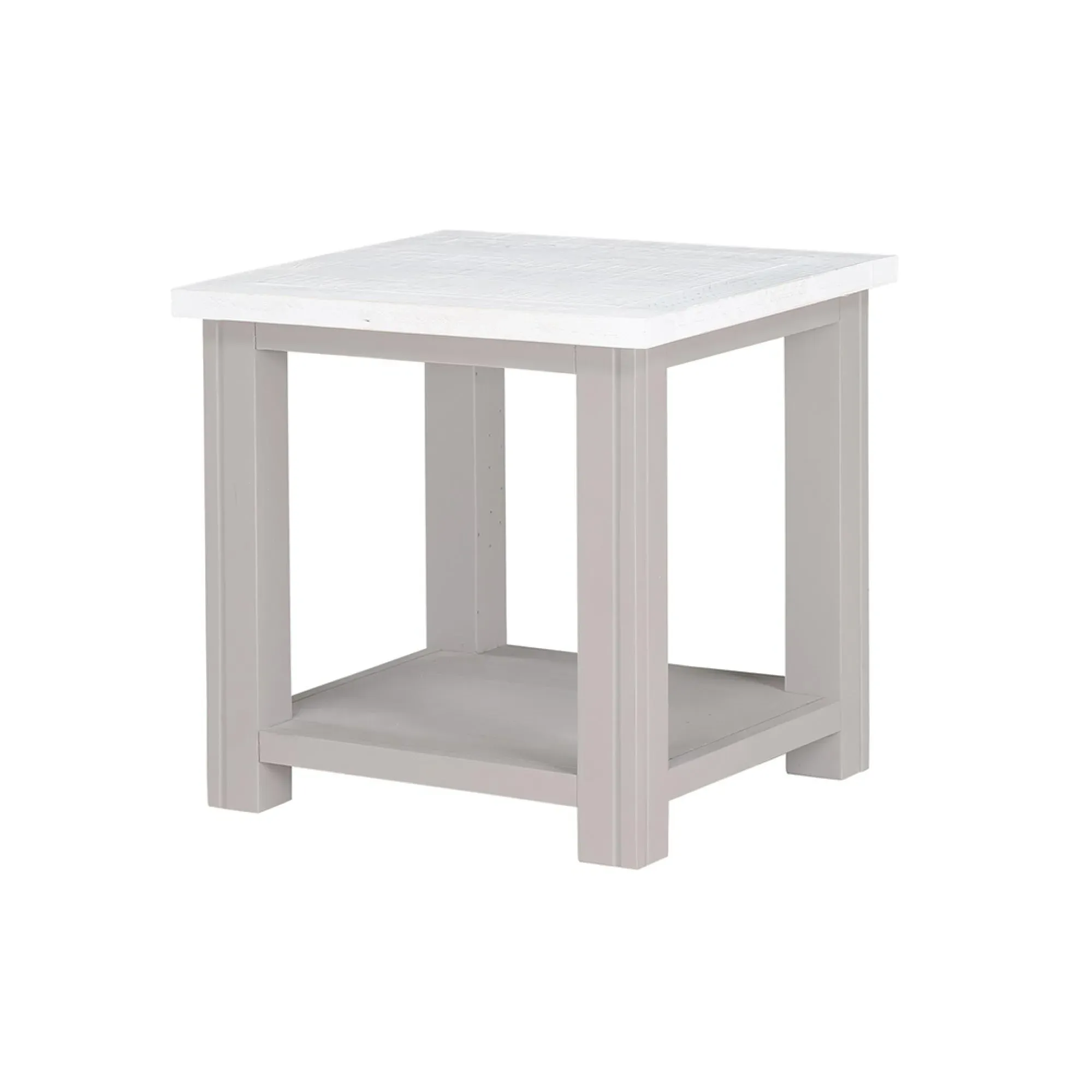 Gosford Reclaimed Wood Lamp Table - Grey