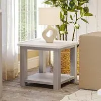 Gosford Reclaimed Wood Lamp Table - Grey