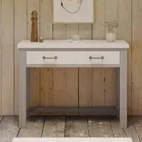Gosford Reclaimed Wood Writing Desk - Grey
