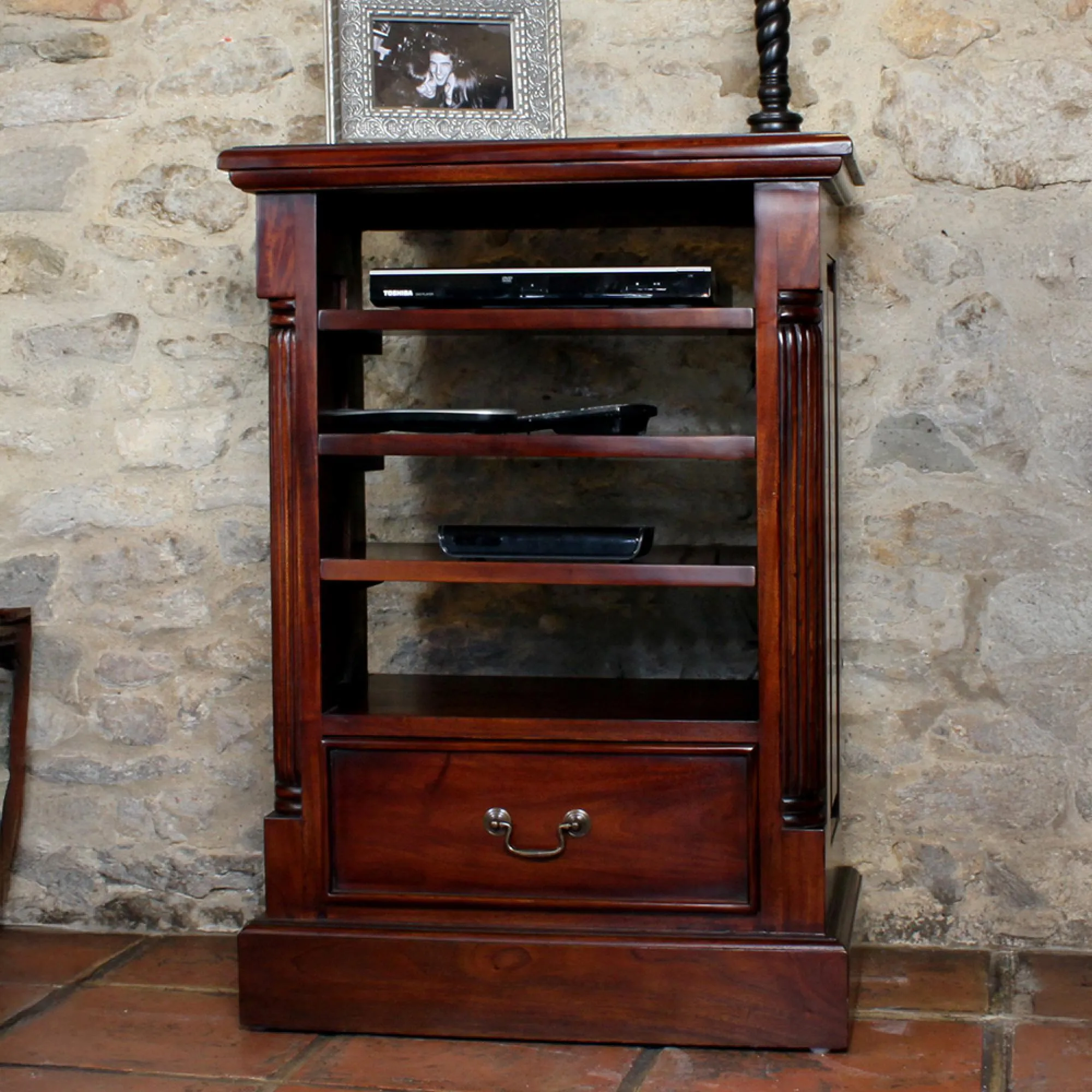 La Roque Mahogany Entertainment Cabinet - Gloss Lacquer